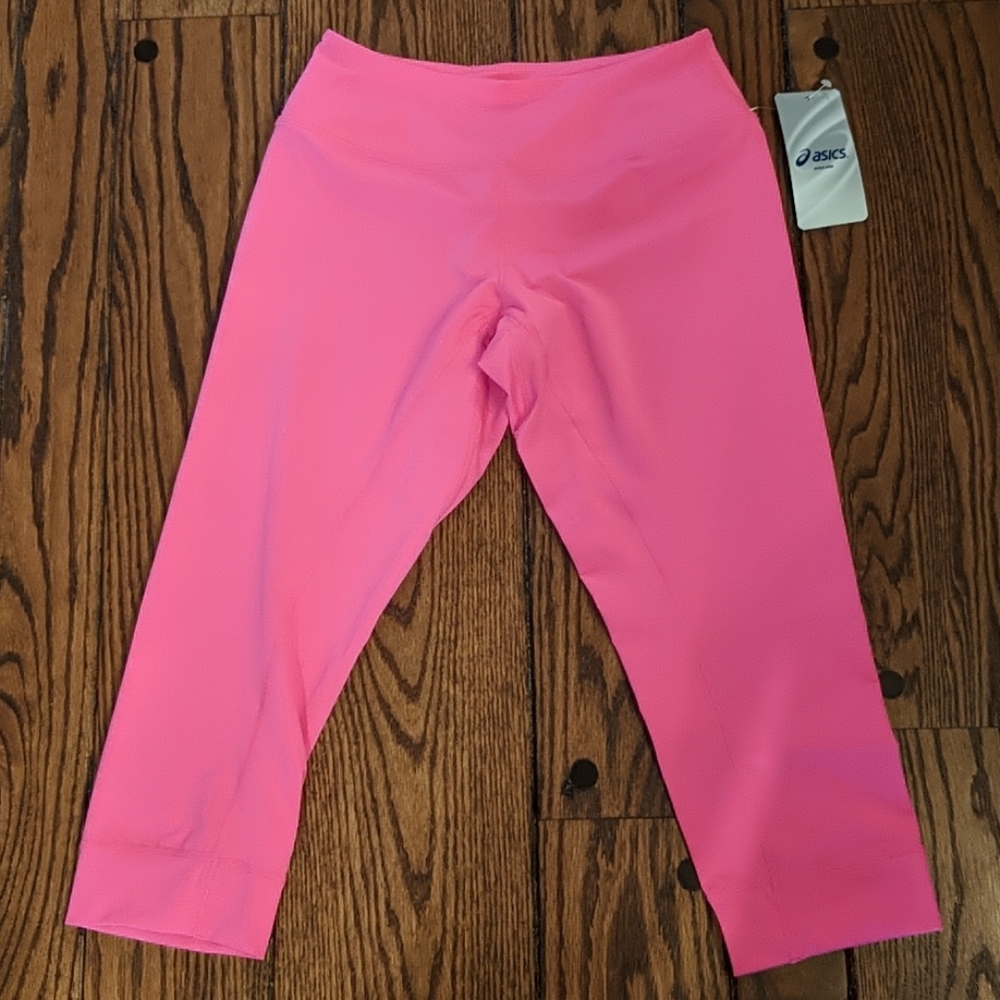 Asics pink capri exercise pants